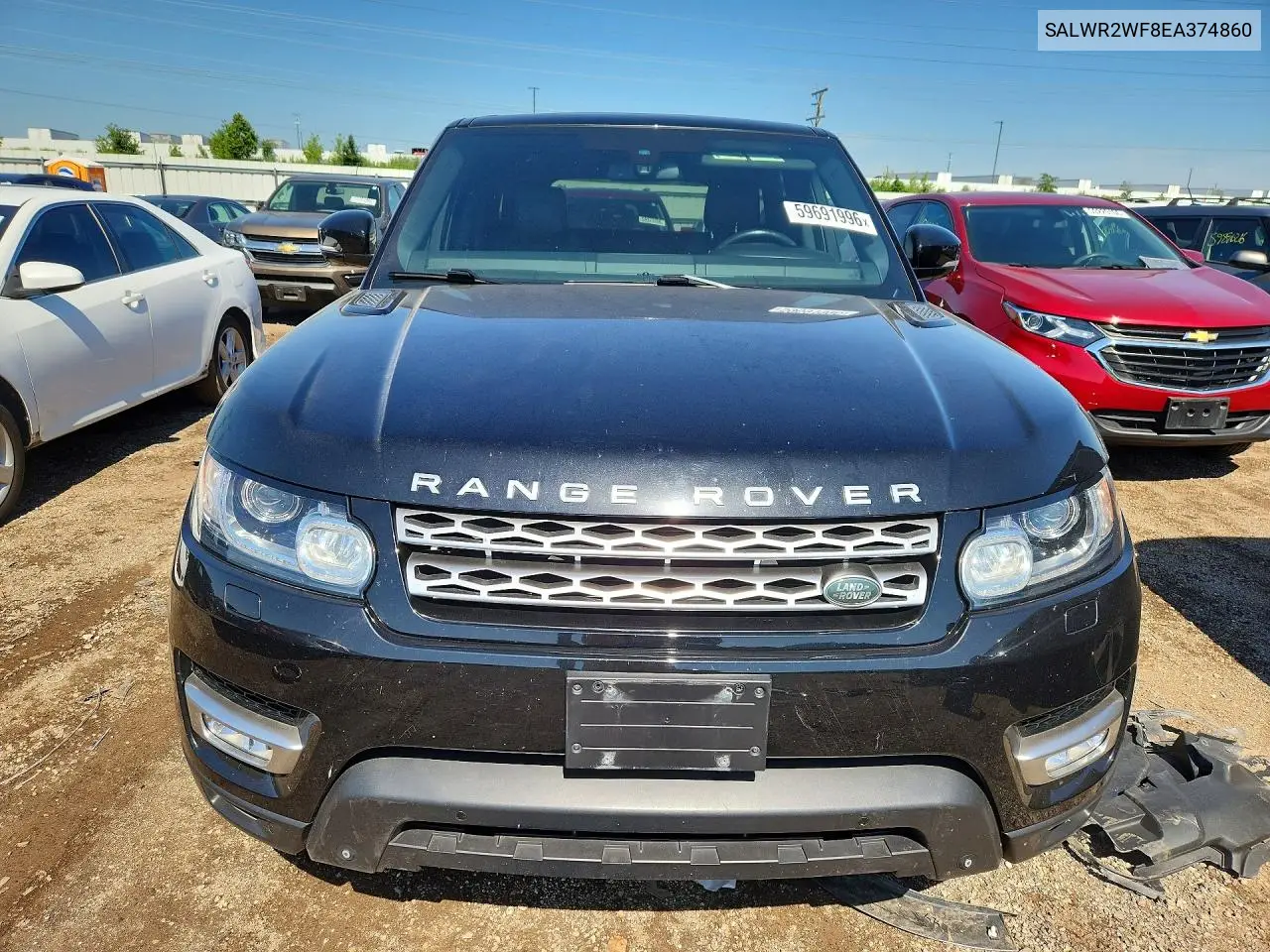 2014 Land Rover Range Rover Sport Hse VIN: SALWR2WF8EA374860 Lot: 59691996