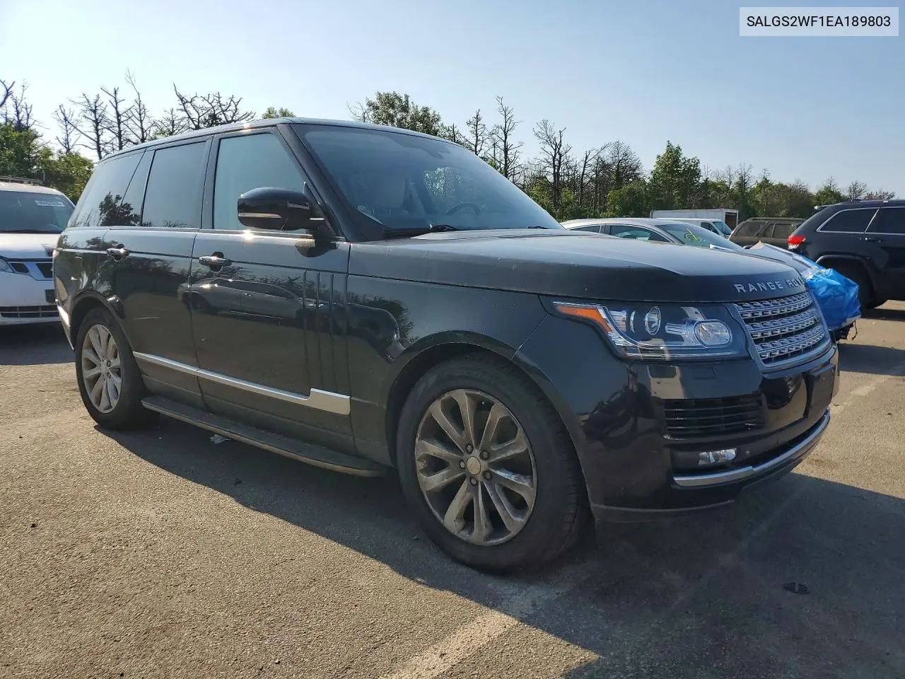 2014 Land Rover Range Rover Hse VIN: SALGS2WF1EA189803 Lot: 60892416
