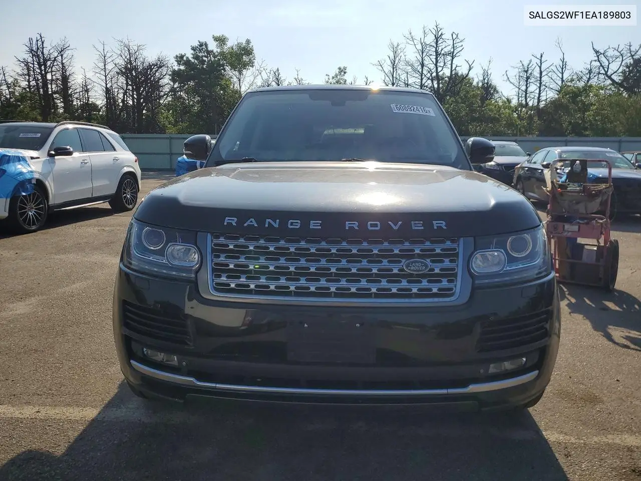 2014 Land Rover Range Rover Hse VIN: SALGS2WF1EA189803 Lot: 60892416
