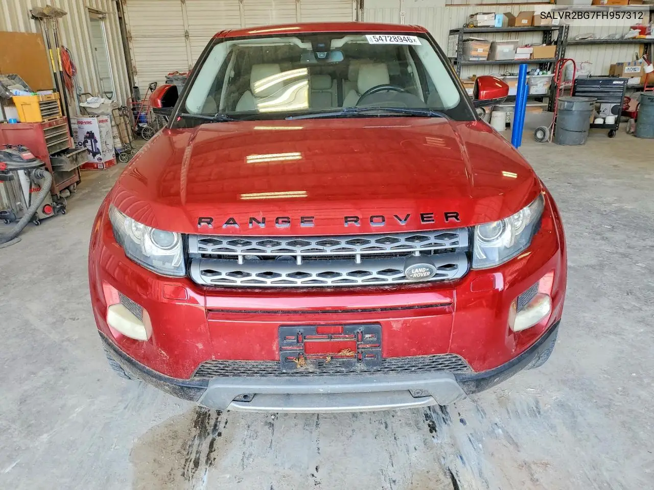 2015 Land Rover Range Rover Evoque Pure Premium VIN: SALVR2BG7FH957312 Lot: 54728946