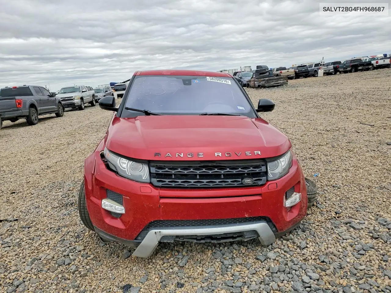 2015 Land Rover Range Rover Evoque Dynamic Premium VIN: SALVT2BG4FH968687 Lot: 58209316