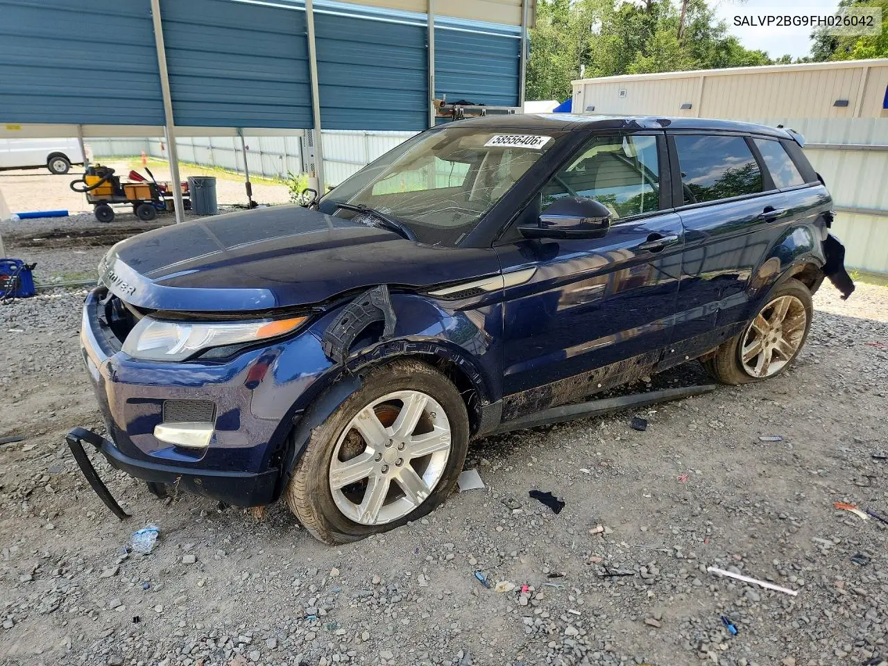 2015 Land Rover Range Rover Evoque Pure Plus VIN: SALVP2BG9FH026042 Lot: 58556406