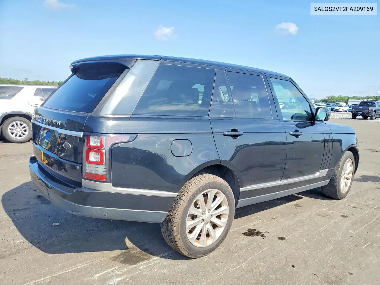 2015 Land Rover Range Rover Hse VIN: SALGS2VF2FA209169 Lot: 59058656