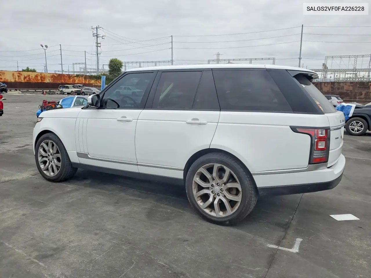 2015 Land Rover Range Rover Hse VIN: SALGS2VF0FA226228 Lot: 59141716