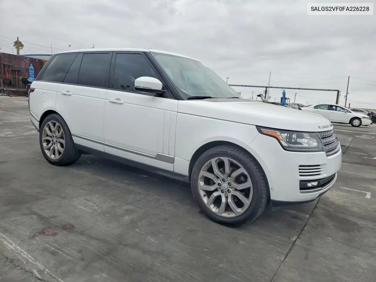 2015 Land Rover Range Rover Hse VIN: SALGS2VF0FA226228 Lot: 59141716