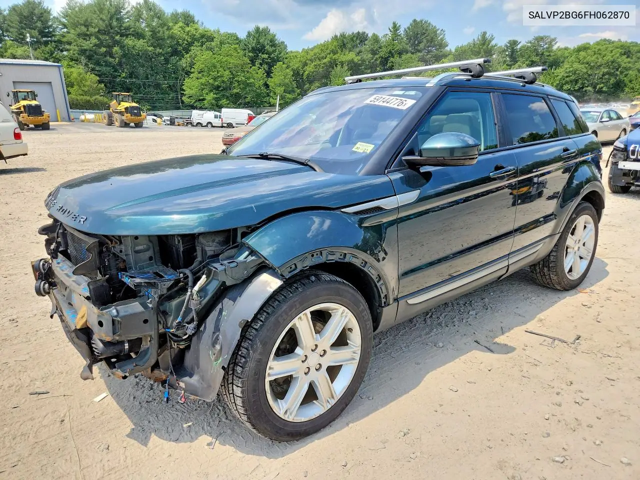 2015 Land Rover Range Rover Evoque Pure Plus VIN: SALVP2BG6FH062870 Lot: 59144776