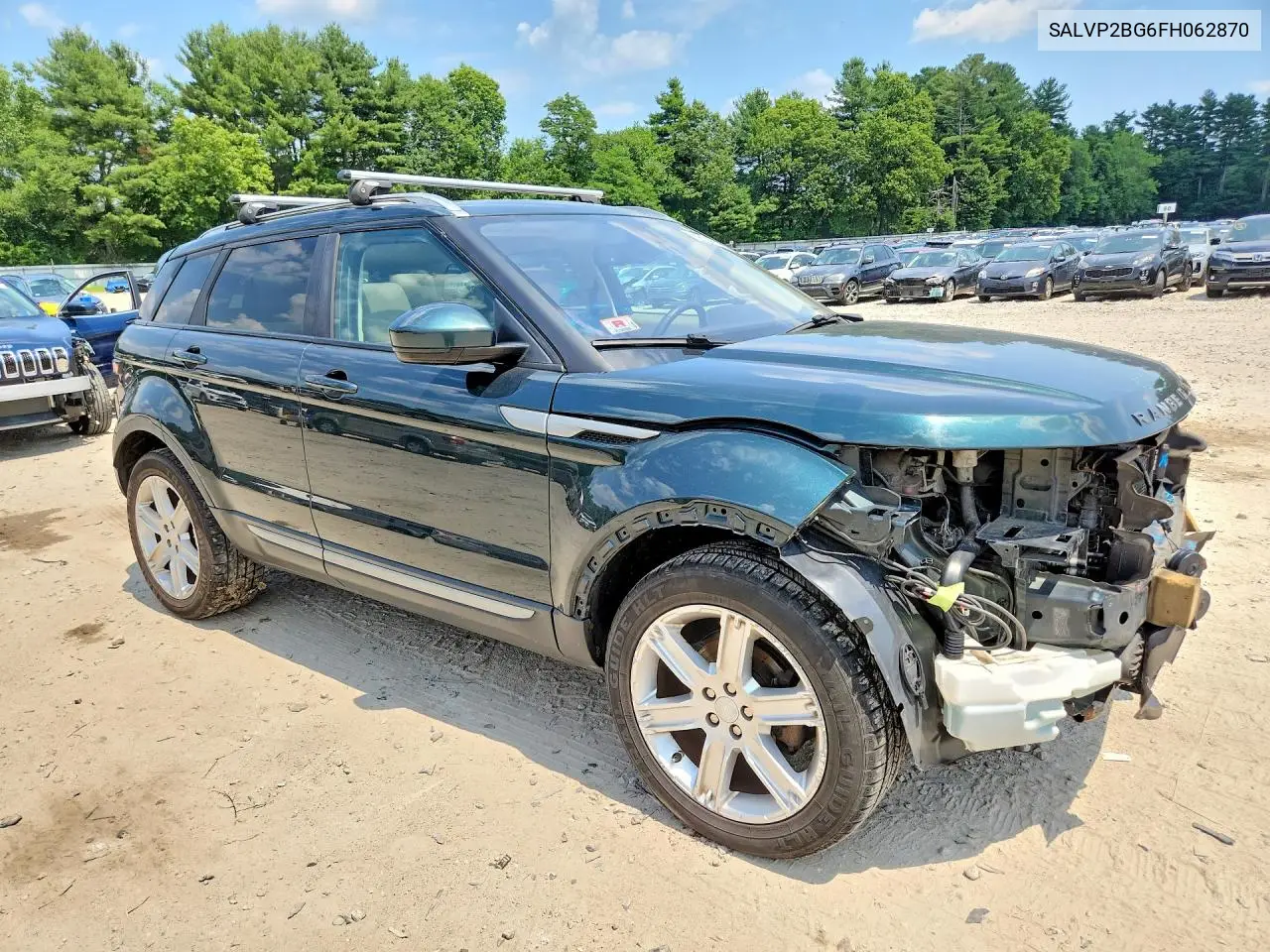 2015 Land Rover Range Rover Evoque Pure Plus VIN: SALVP2BG6FH062870 Lot: 59144776