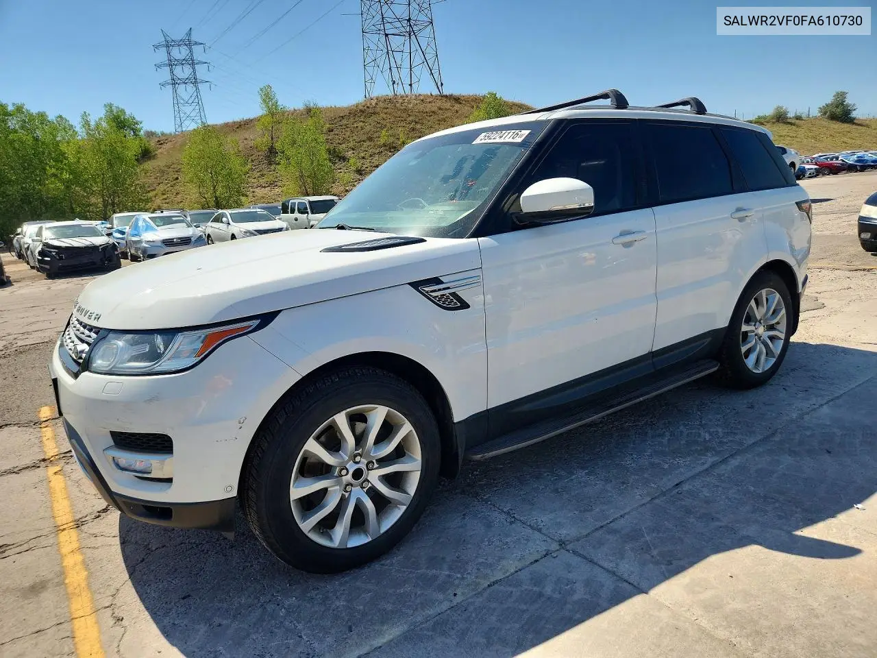 2015 Land Rover Range Rover Sport Hse VIN: SALWR2VF0FA610730 Lot: 59224116