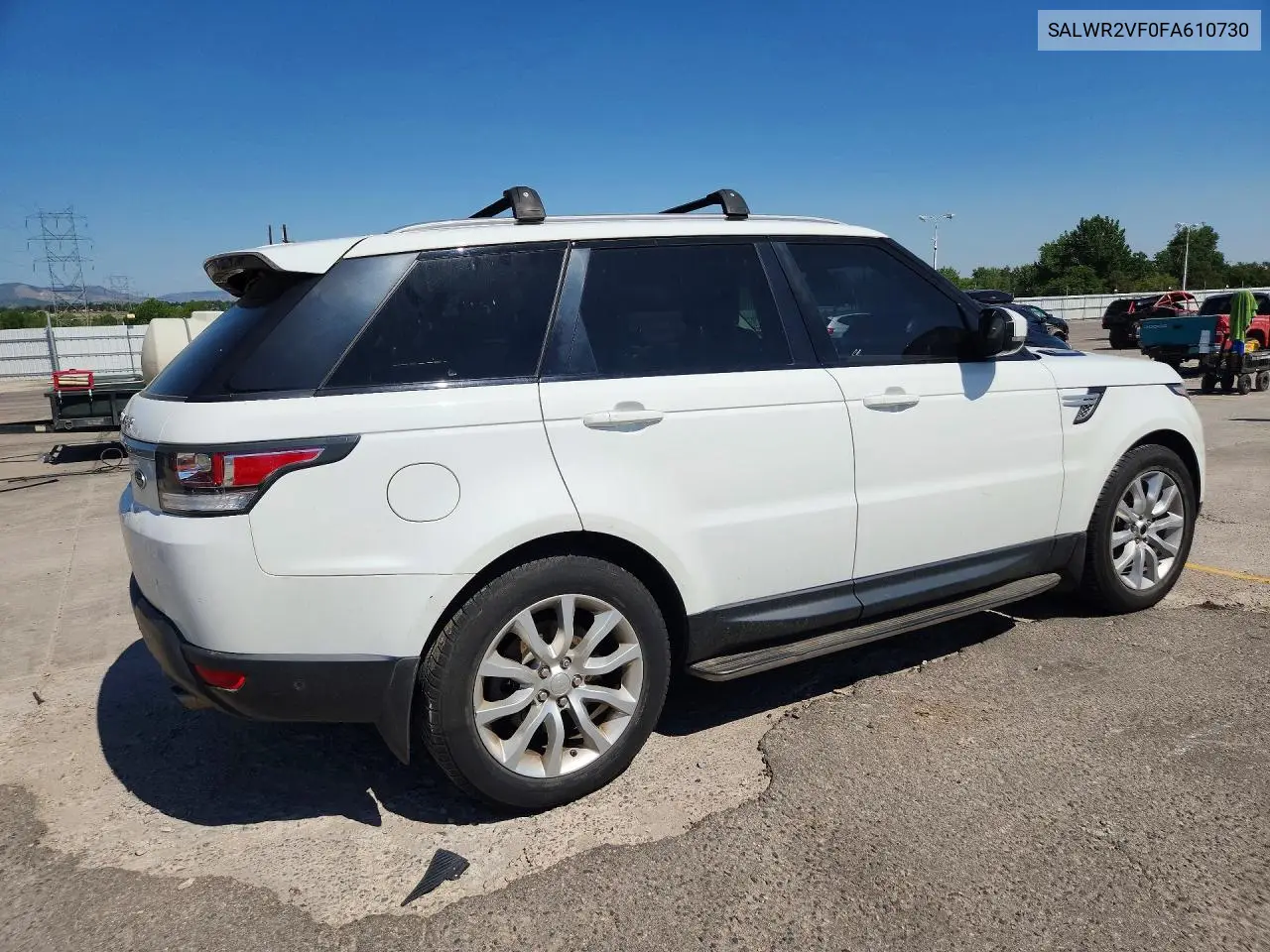 2015 Land Rover Range Rover Sport Hse VIN: SALWR2VF0FA610730 Lot: 59224116
