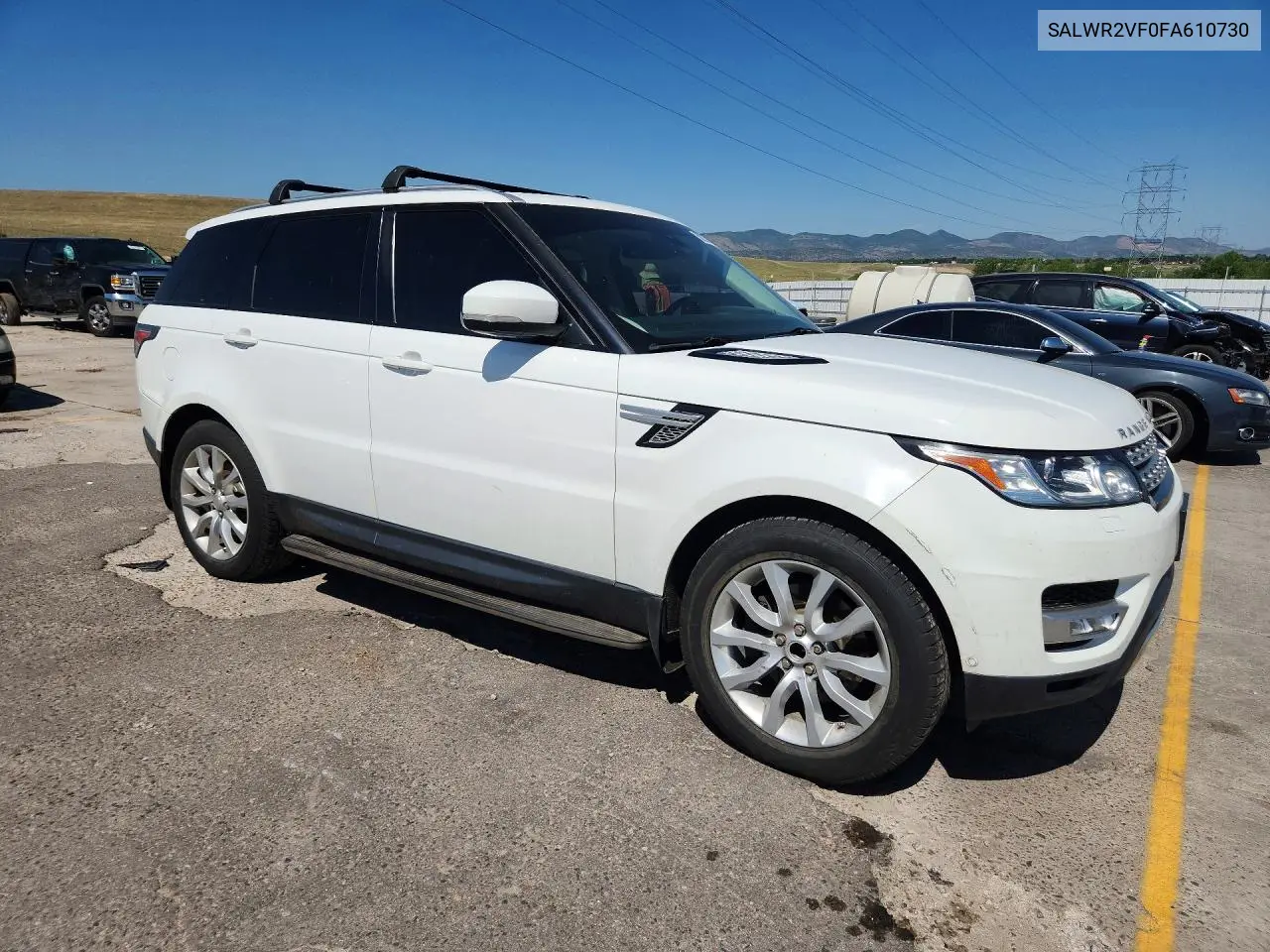 2015 Land Rover Range Rover Sport Hse VIN: SALWR2VF0FA610730 Lot: 59224116