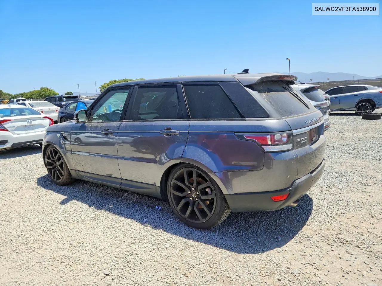 2015 Land Rover Range Rover Sport Se VIN: SALWG2VF3FA538900 Lot: 59392456
