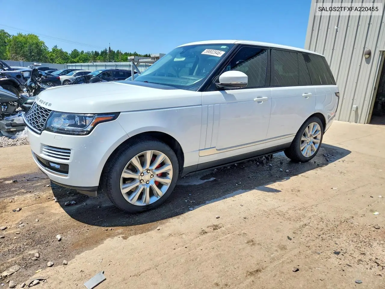 2015 Land Rover Range Rover Supercharged VIN: SALGS2TFXFA220455 Lot: 59802946