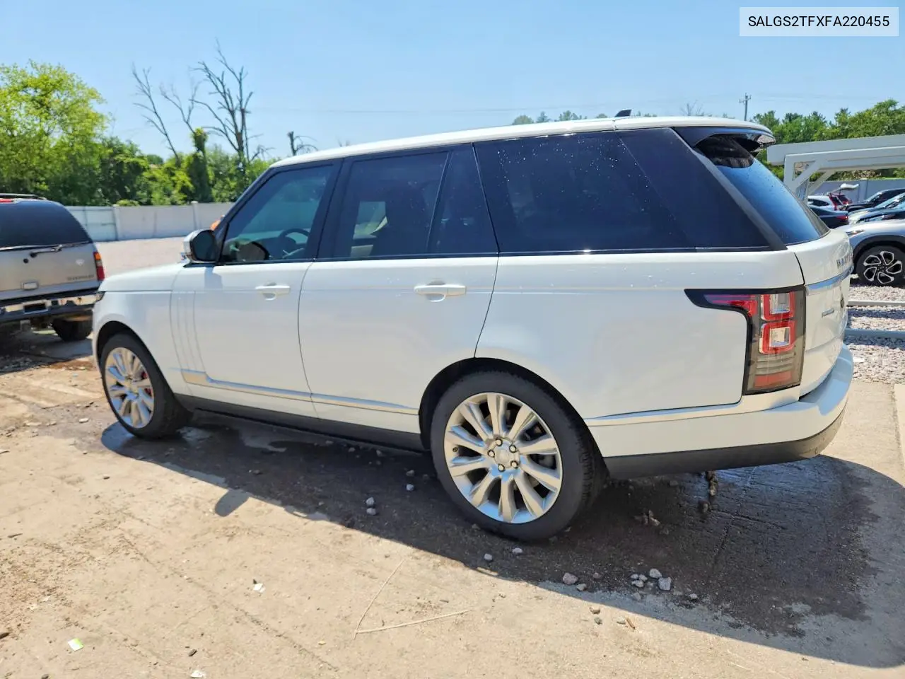 2015 Land Rover Range Rover Supercharged VIN: SALGS2TFXFA220455 Lot: 59802946