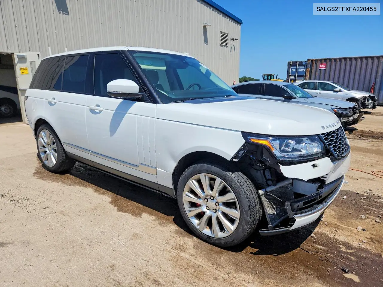 2015 Land Rover Range Rover Supercharged VIN: SALGS2TFXFA220455 Lot: 59802946