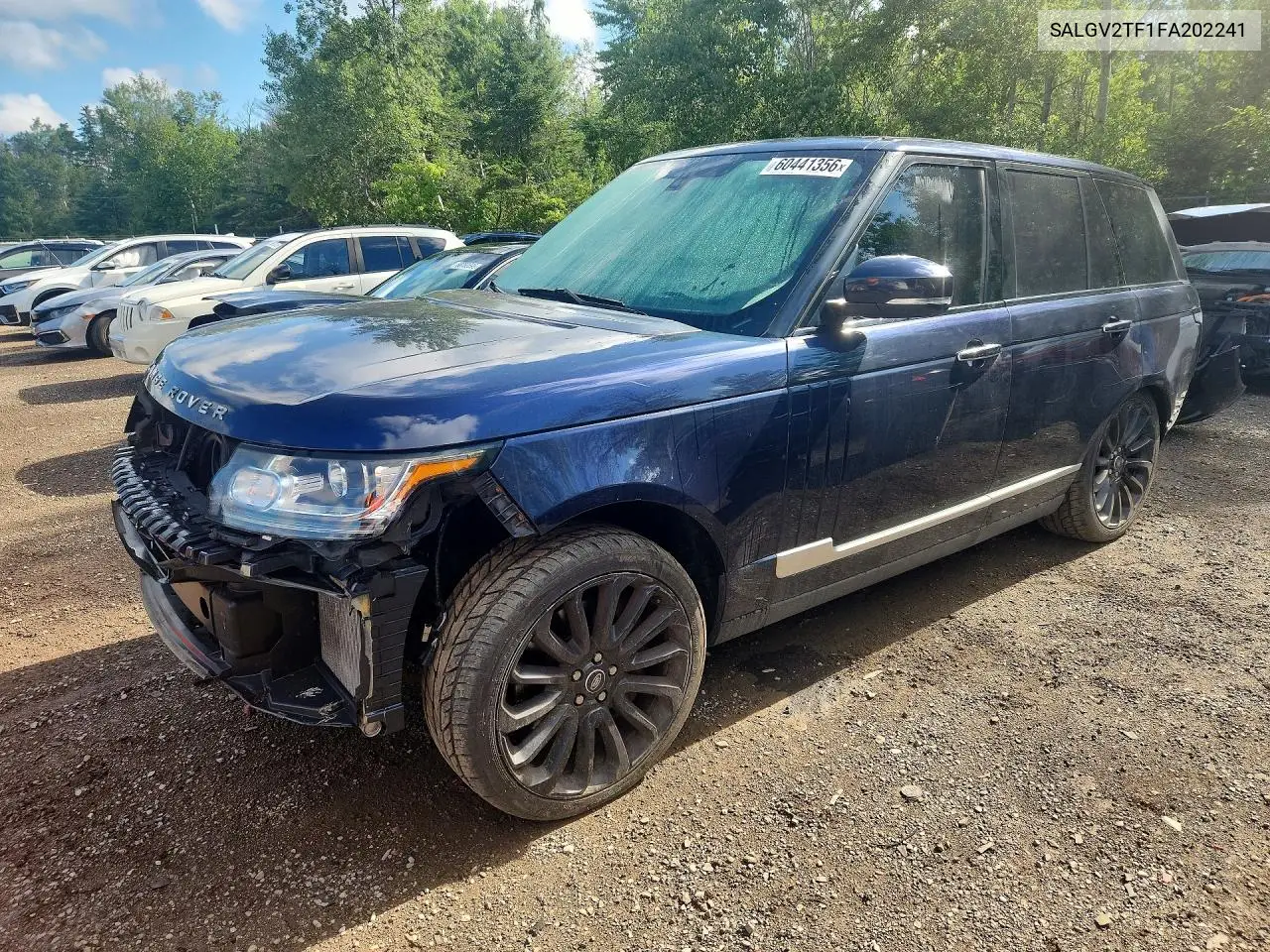 2015 Land Rover Range Rover Autobiography VIN: SALGV2TF1FA202241 Lot: 60441356