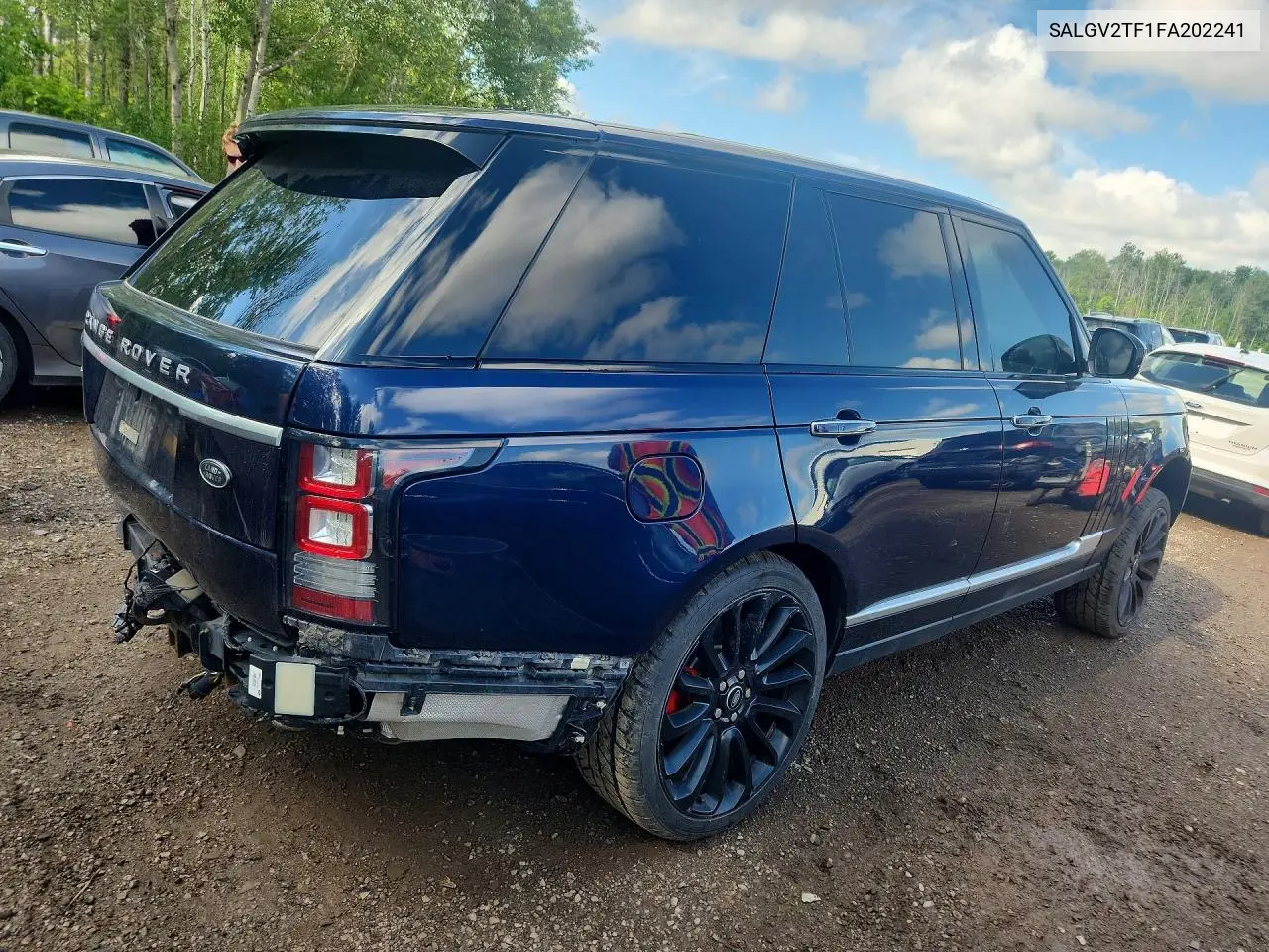 2015 Land Rover Range Rover Autobiography VIN: SALGV2TF1FA202241 Lot: 60441356