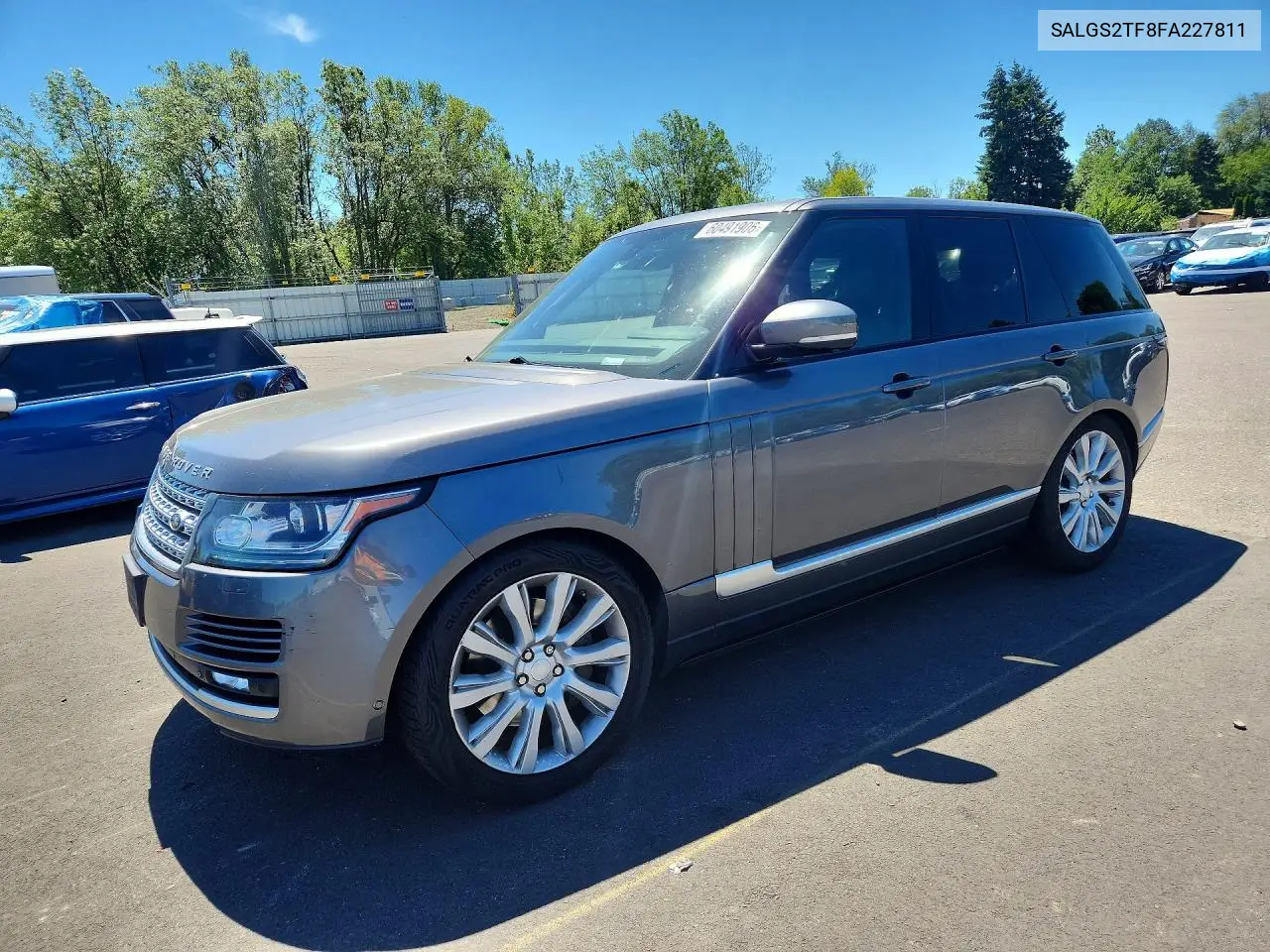 2015 Land Rover Range Rover Supercharged VIN: SALGS2TF8FA227811 Lot: 60491906