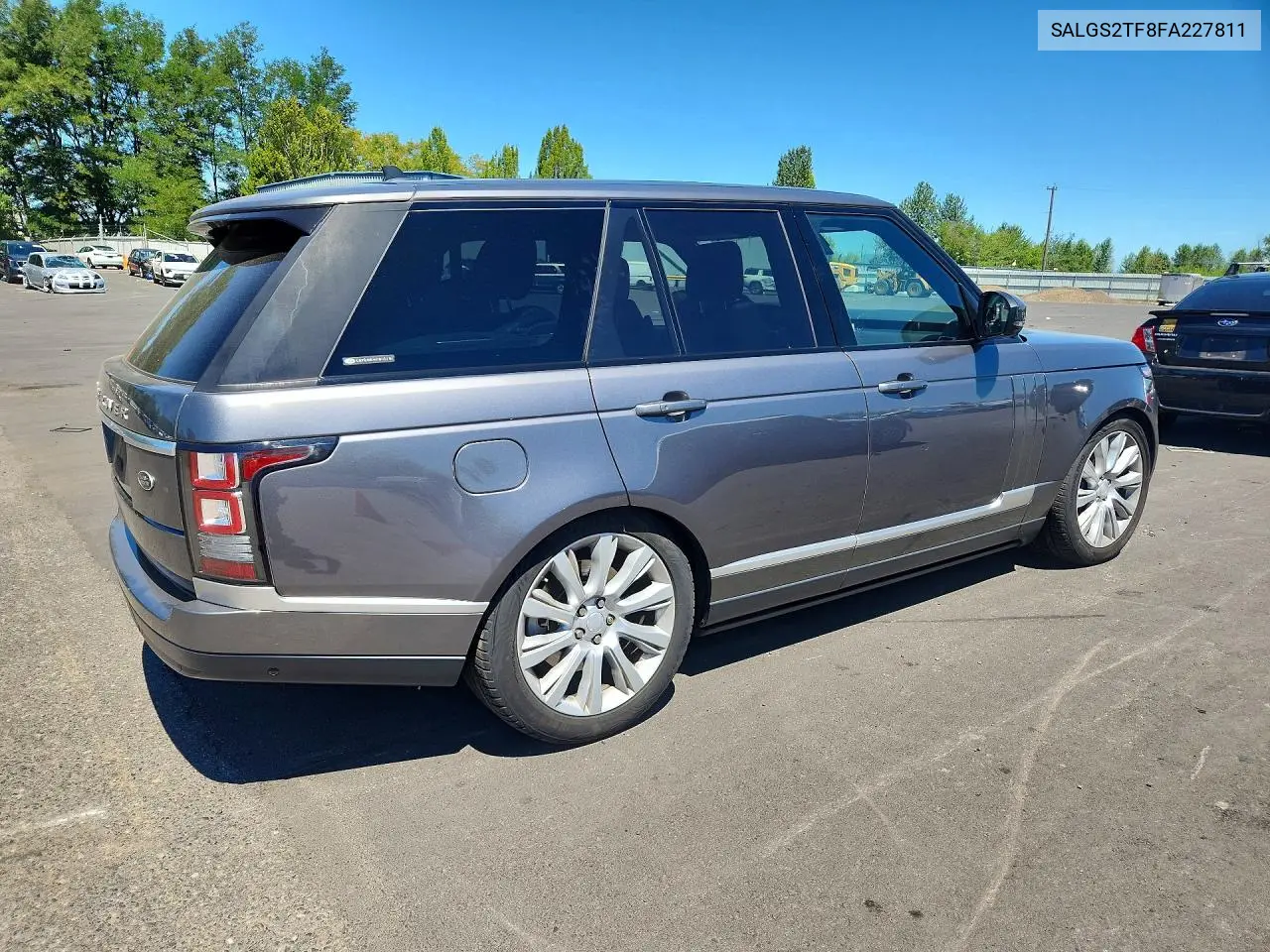 2015 Land Rover Range Rover Supercharged VIN: SALGS2TF8FA227811 Lot: 60491906