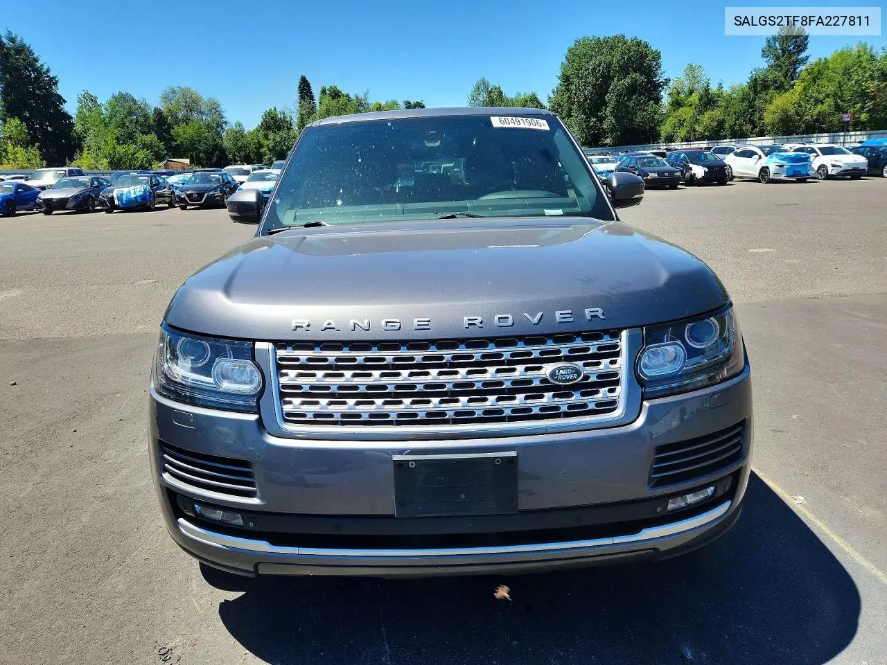 2015 Land Rover Range Rover Supercharged VIN: SALGS2TF8FA227811 Lot: 60491906