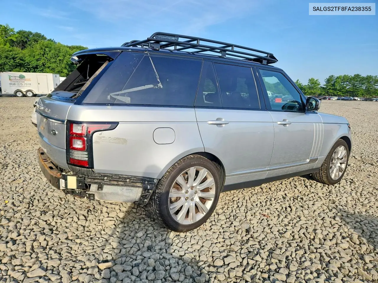 2015 Land Rover Range Rover Supercharged VIN: SALGS2TF8FA238355 Lot: 60826986