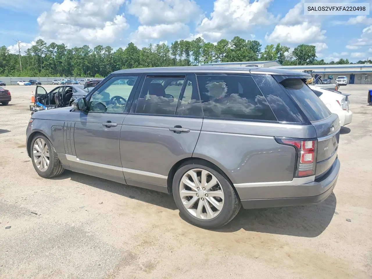 2015 Land Rover Range Rover Hse VIN: SALGS2VFXFA220498 Lot: 60827356