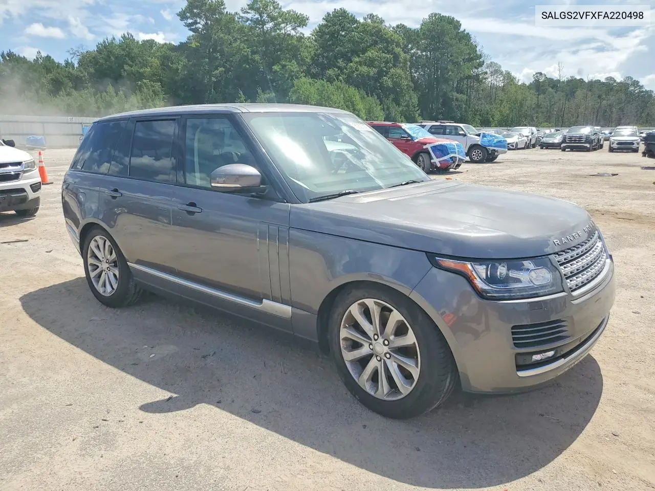 2015 Land Rover Range Rover Hse VIN: SALGS2VFXFA220498 Lot: 60827356