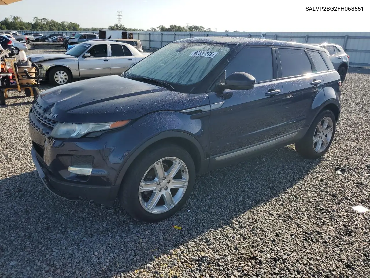 2015 Land Rover Range Rover Evoque Pure Plus VIN: SALVP2BG2FH068651 Lot: 60876276