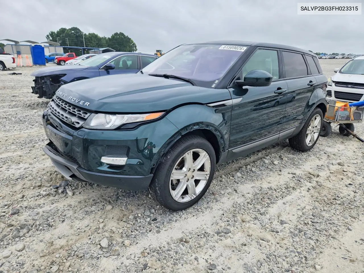 2015 Land Rover Range Rover Evoque Pure Plus VIN: SALVP2BG3FH023315 Lot: 61589026