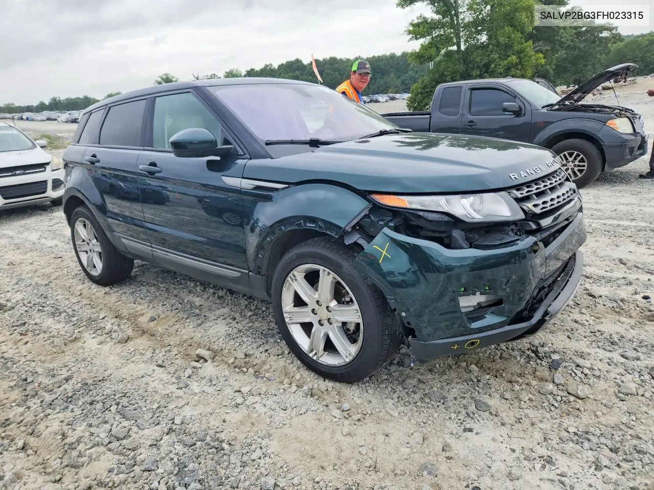 2015 Land Rover Range Rover Evoque Pure Plus VIN: SALVP2BG3FH023315 Lot: 61589026