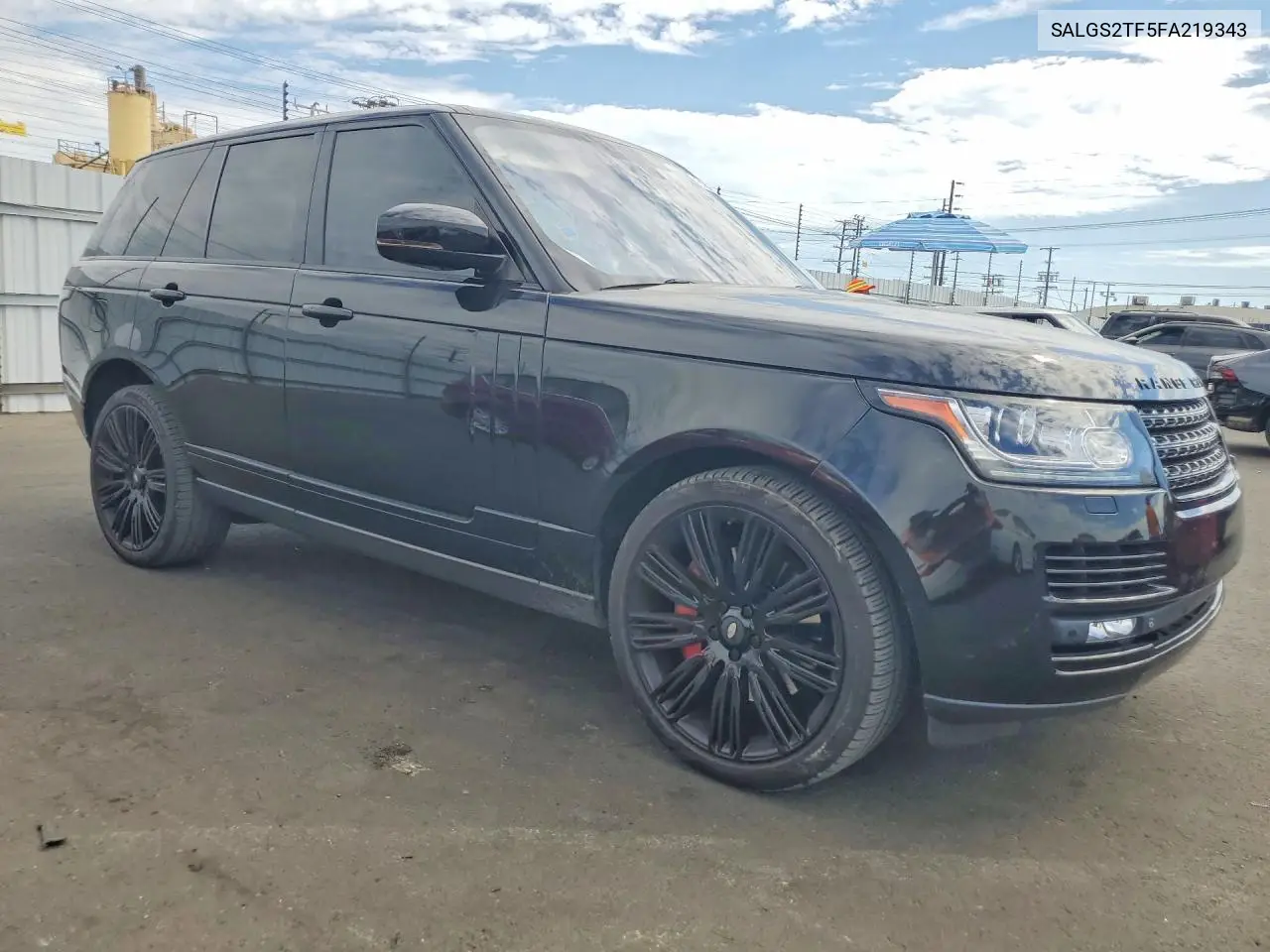 2015 Land Rover Range Rover Supercharged VIN: SALGS2TF5FA219343 Lot: 61806486