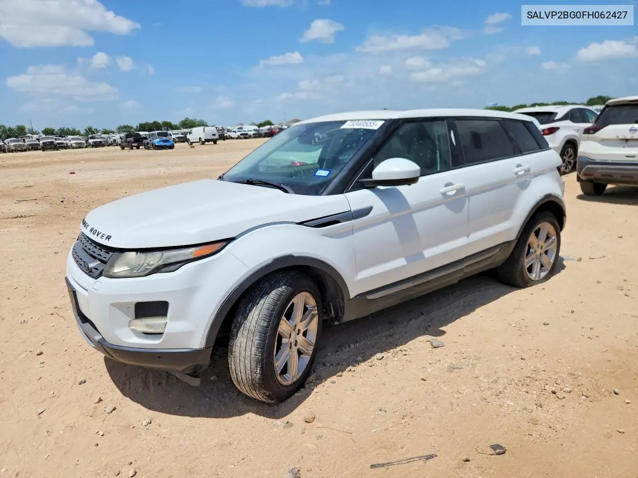2015 Land Rover Range Rover Evoque Pure Plus VIN: SALVP2BG0FH062427 Lot: 73340555