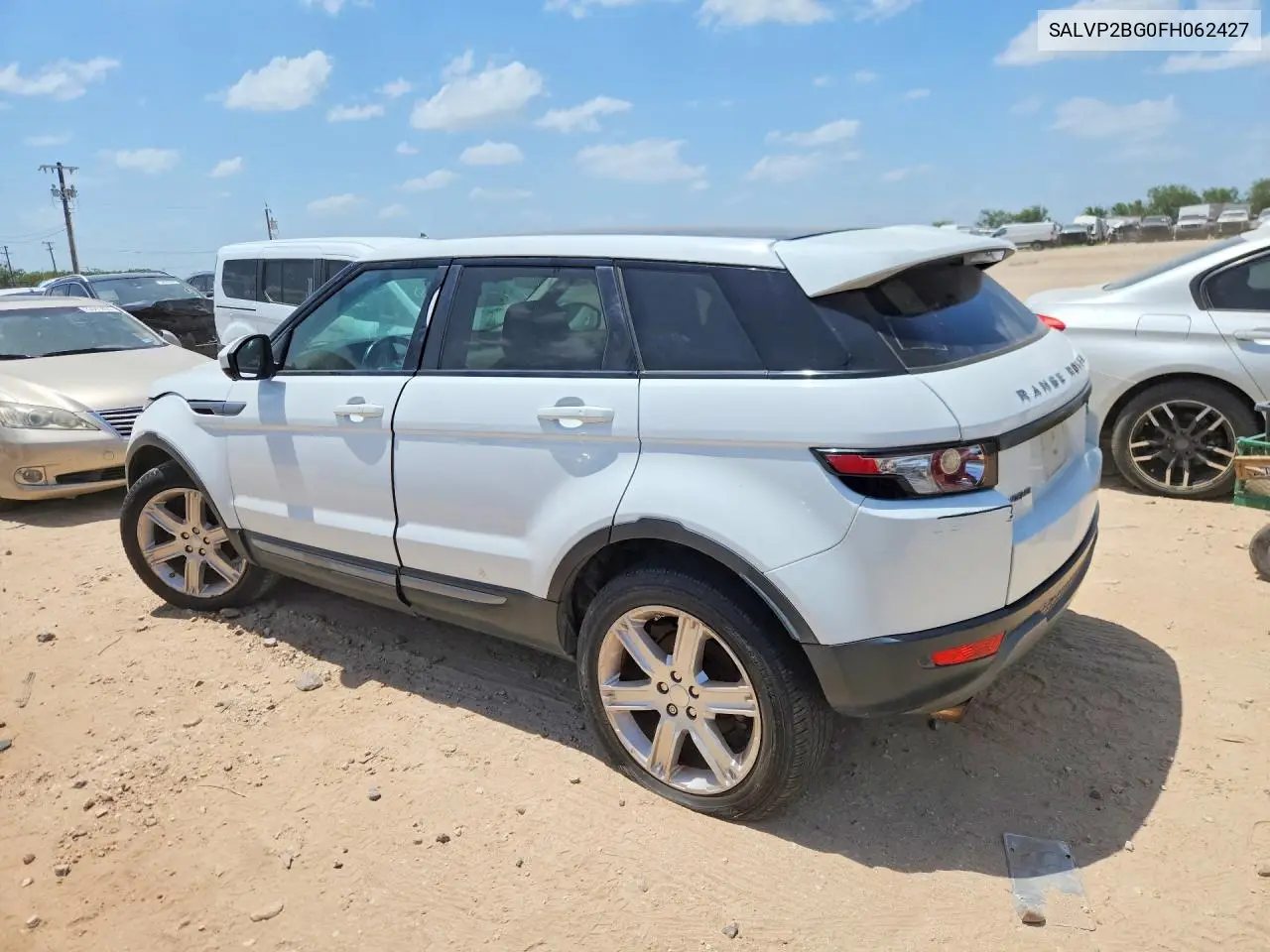 2015 Land Rover Range Rover Evoque Pure Plus VIN: SALVP2BG0FH062427 Lot: 73340555