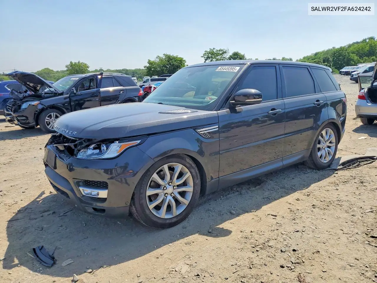 2015 Land Rover Range Rover Sport Hse VIN: SALWR2VF2FA624242 Lot: 85449395