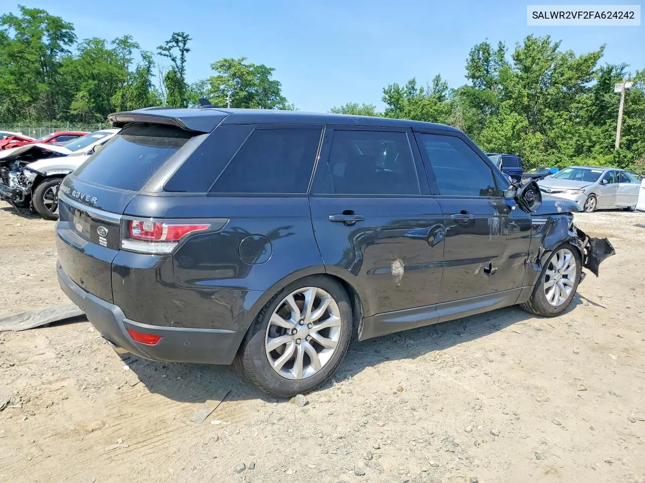 2015 Land Rover Range Rover Sport Hse VIN: SALWR2VF2FA624242 Lot: 85449395