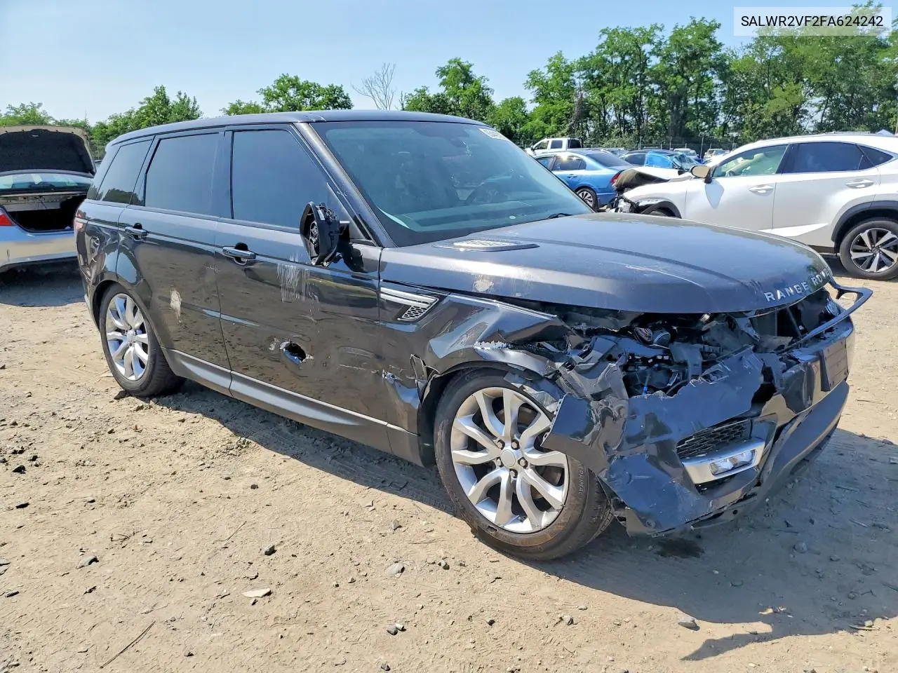 2015 Land Rover Range Rover Sport Hse VIN: SALWR2VF2FA624242 Lot: 85449395