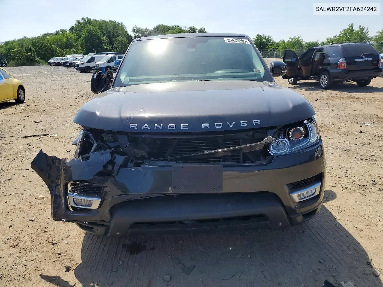 2015 Land Rover Range Rover Sport Hse VIN: SALWR2VF2FA624242 Lot: 85449395
