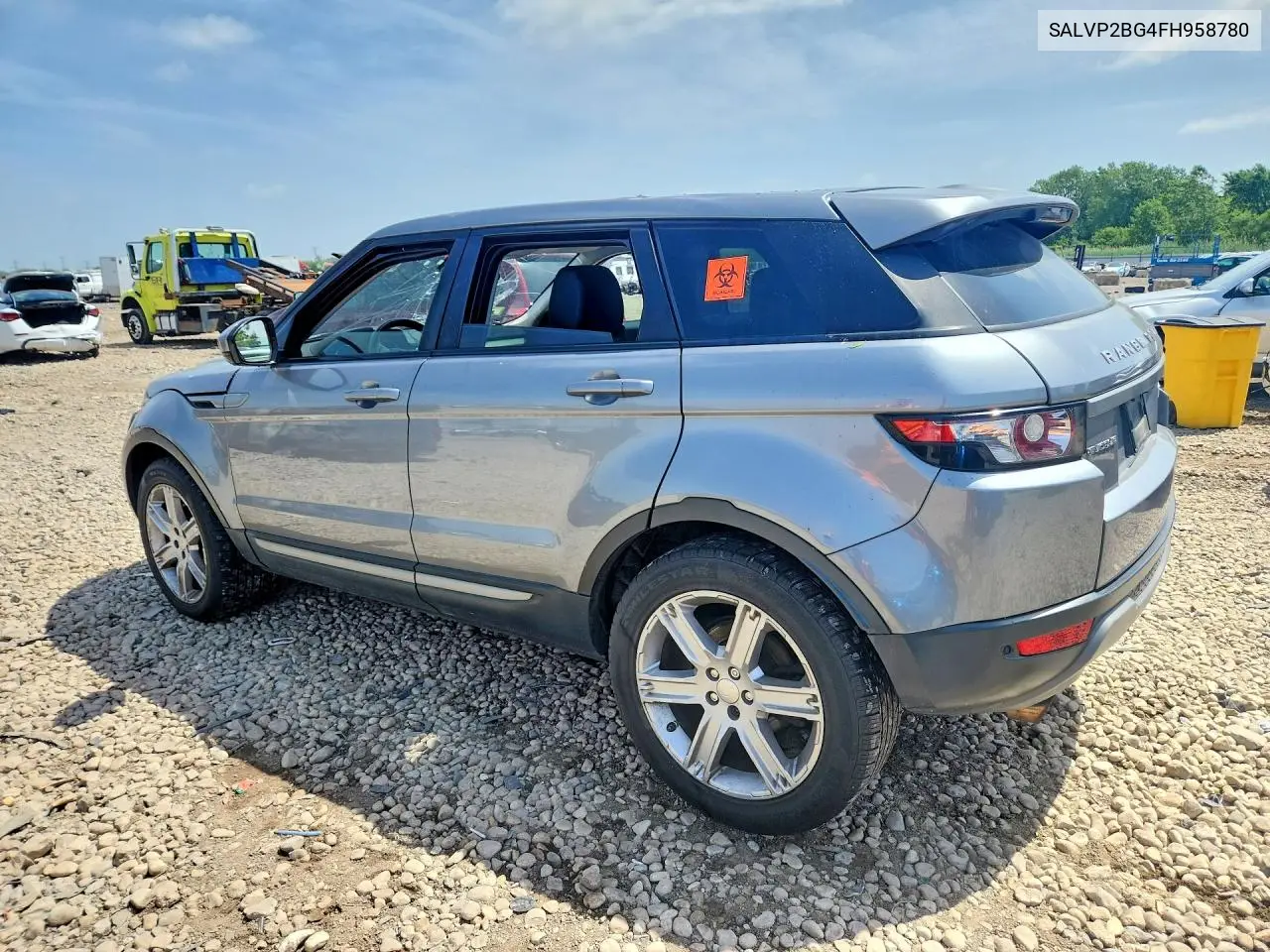 2015 Land Rover Range Rover Evoque Pure Plus VIN: SALVP2BG4FH958780 Lot: 85626945