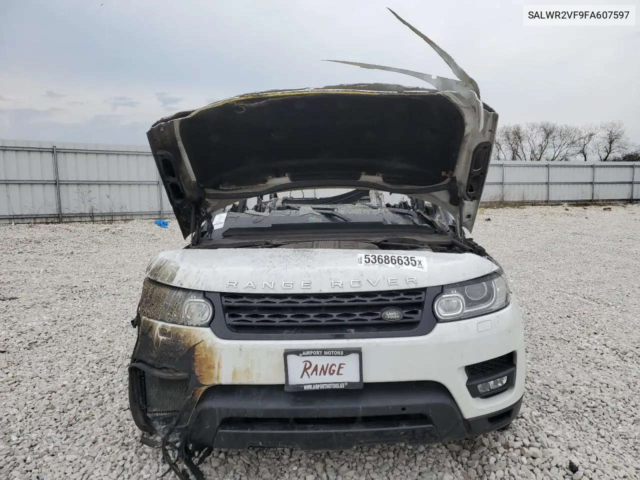 2015 Land Rover Range Rover Sport Hse VIN: SALWR2VF9FA607597 Lot: 96690615