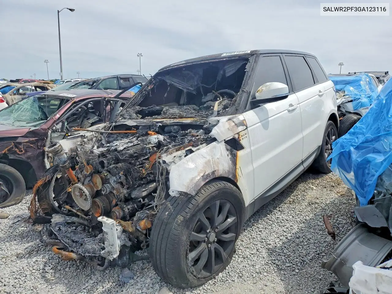 2016 Land Rover Range Rover Sport Hse VIN: SALWR2PF3GA123116 Lot: 49891696