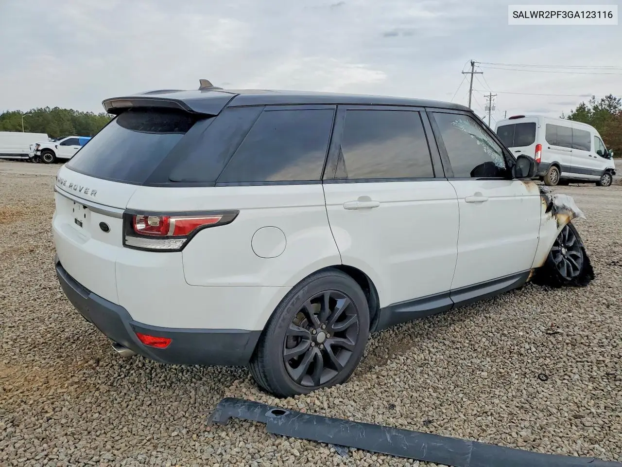 2016 Land Rover Range Rover Sport Hse VIN: SALWR2PF3GA123116 Lot: 49891696