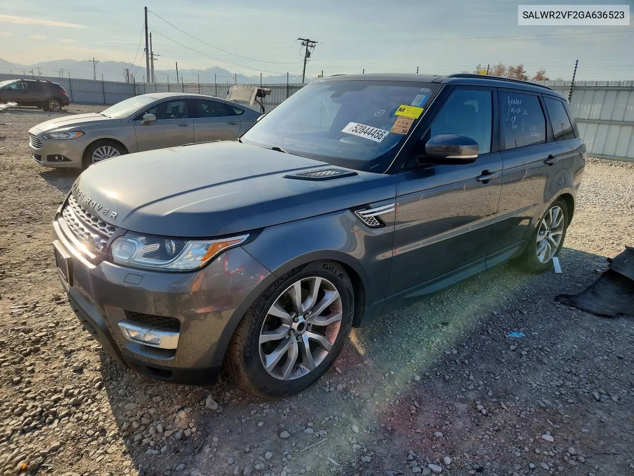 2016 Land Rover Range Rover Sport Hse VIN: SALWR2VF2GA636523 Lot: 52844456