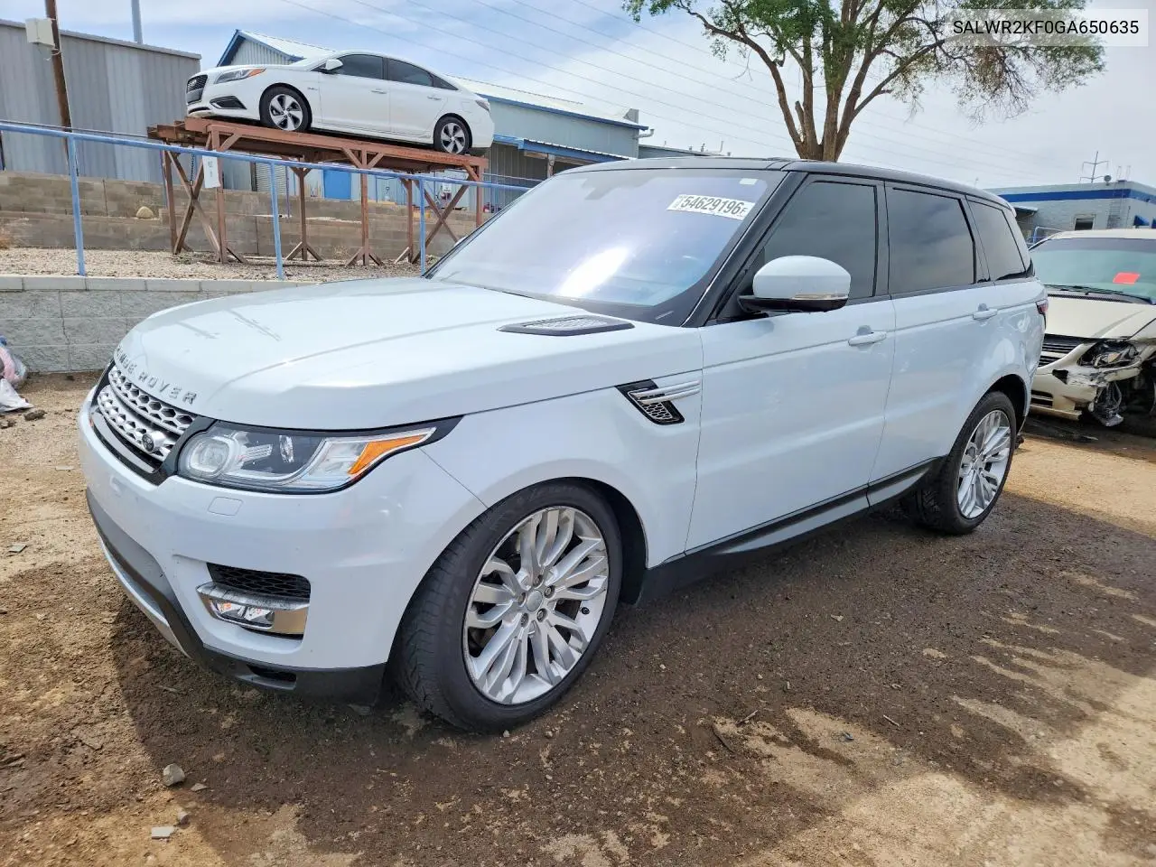 2016 Land Rover Range Rover Sport Hse VIN: SALWR2KF0GA650635 Lot: 54629196