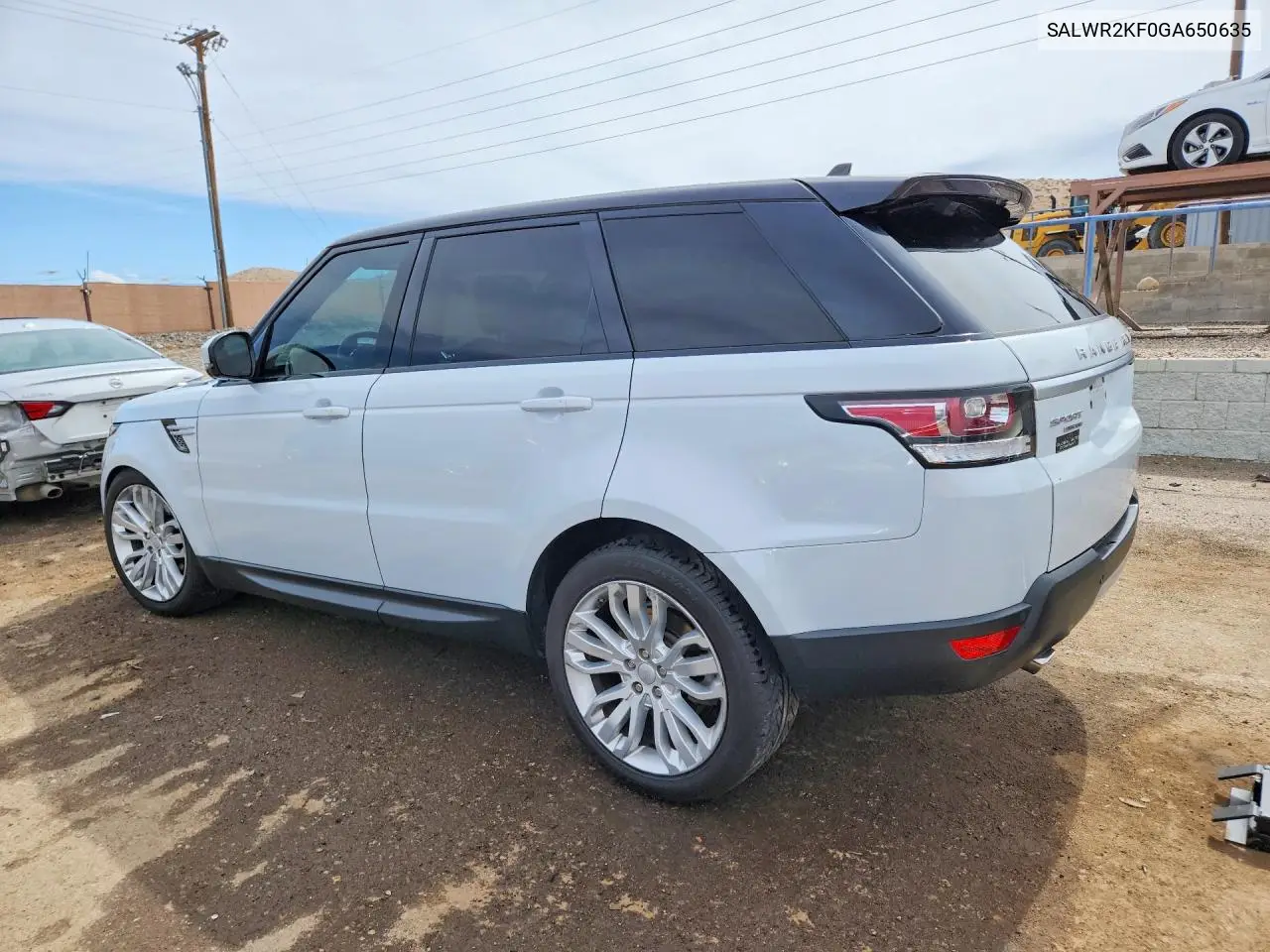 2016 Land Rover Range Rover Sport Hse VIN: SALWR2KF0GA650635 Lot: 54629196