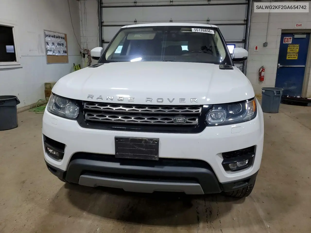 2016 Land Rover Range Rover Sport Se VIN: SALWG2KF2GA654742 Lot: 55126856