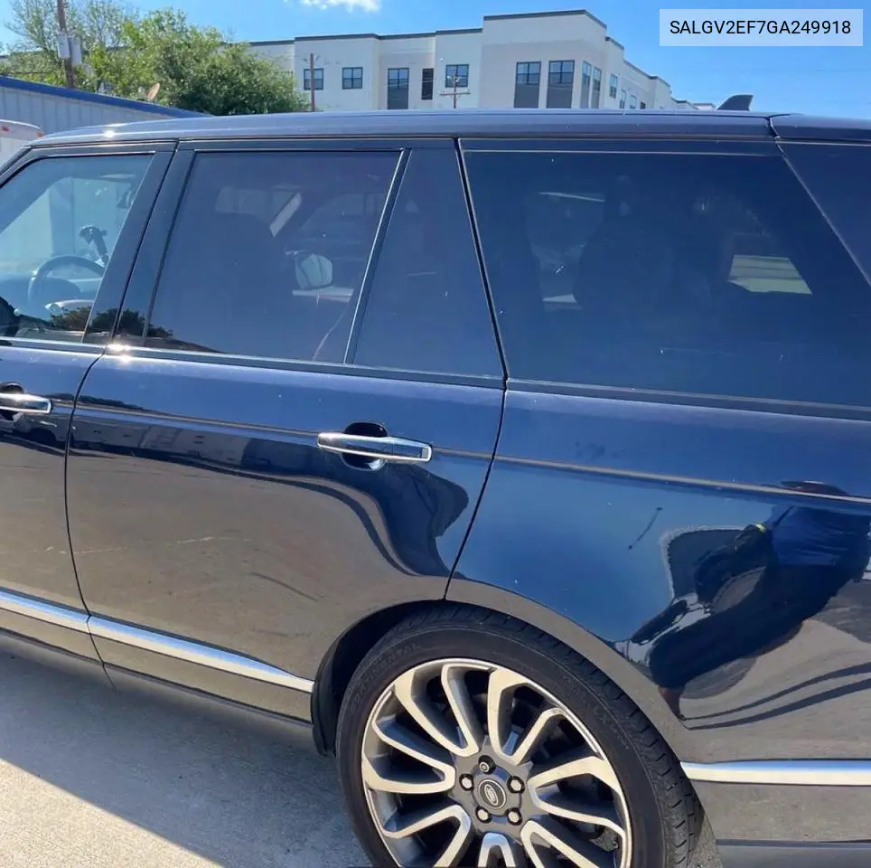 2016 Land Rover Range Rover Autobiography VIN: SALGV2EF7GA249918 Lot: 55659436