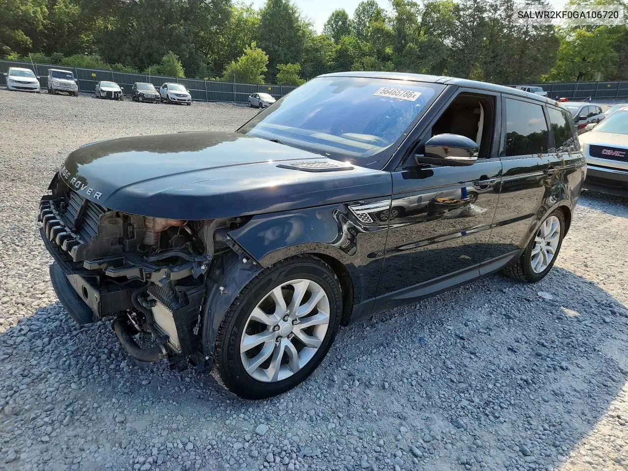 2016 Land Rover Range Rover Sport Hse VIN: SALWR2KF0GA106720 Lot: 56465786