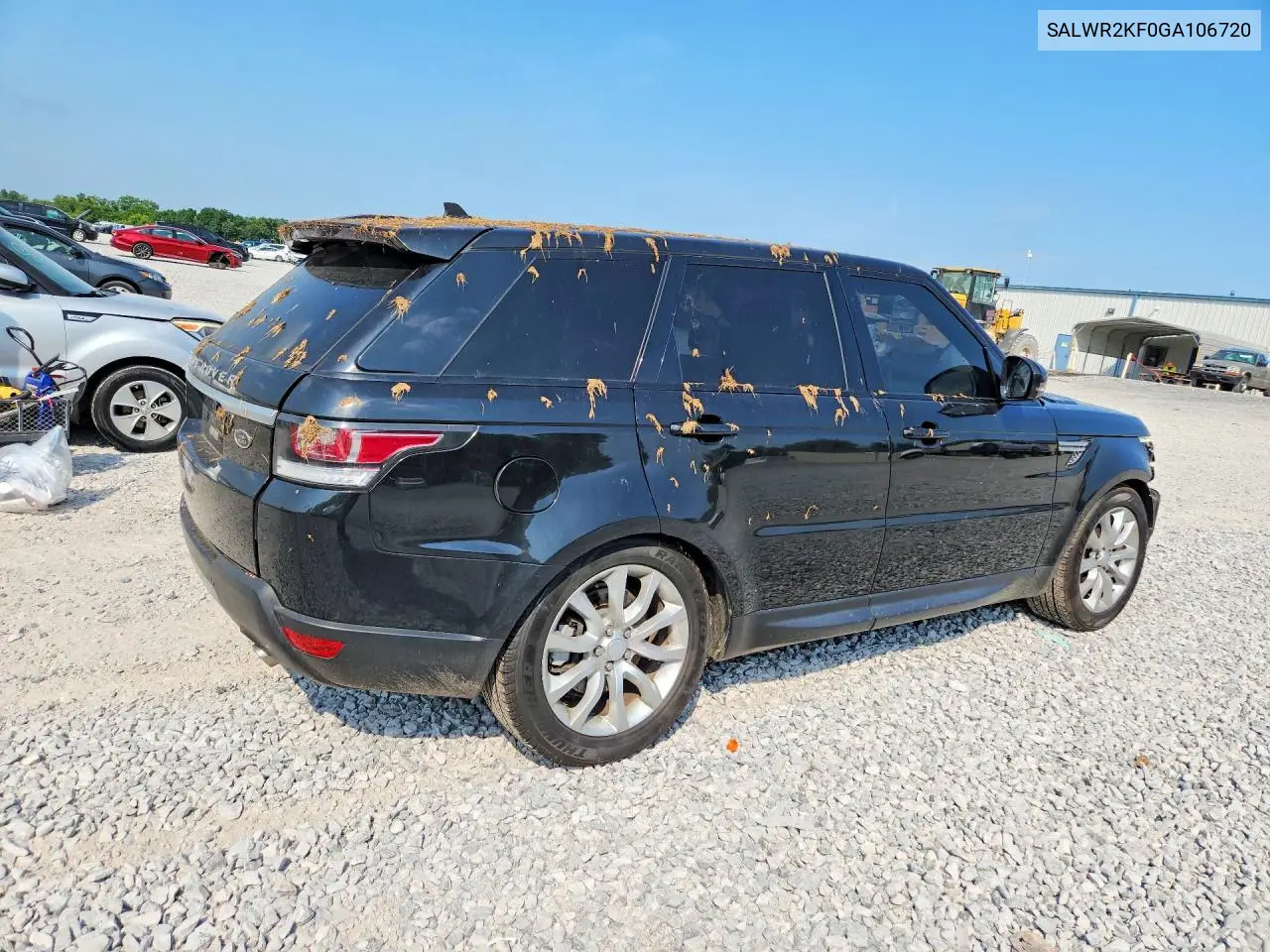 2016 Land Rover Range Rover Sport Hse VIN: SALWR2KF0GA106720 Lot: 56465786