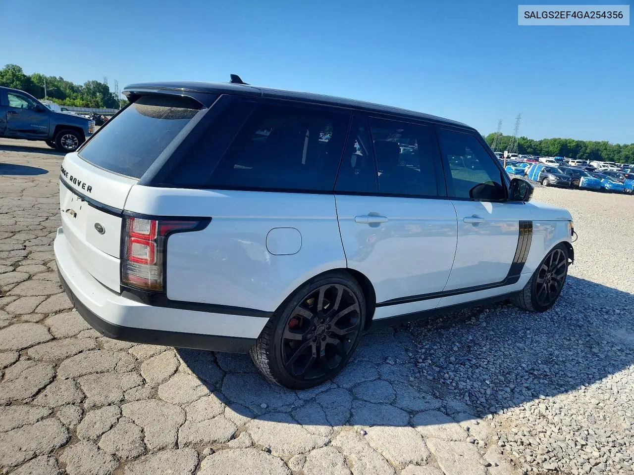 2016 Land Rover Range Rover Supercharged VIN: SALGS2EF4GA254356 Lot: 56581966