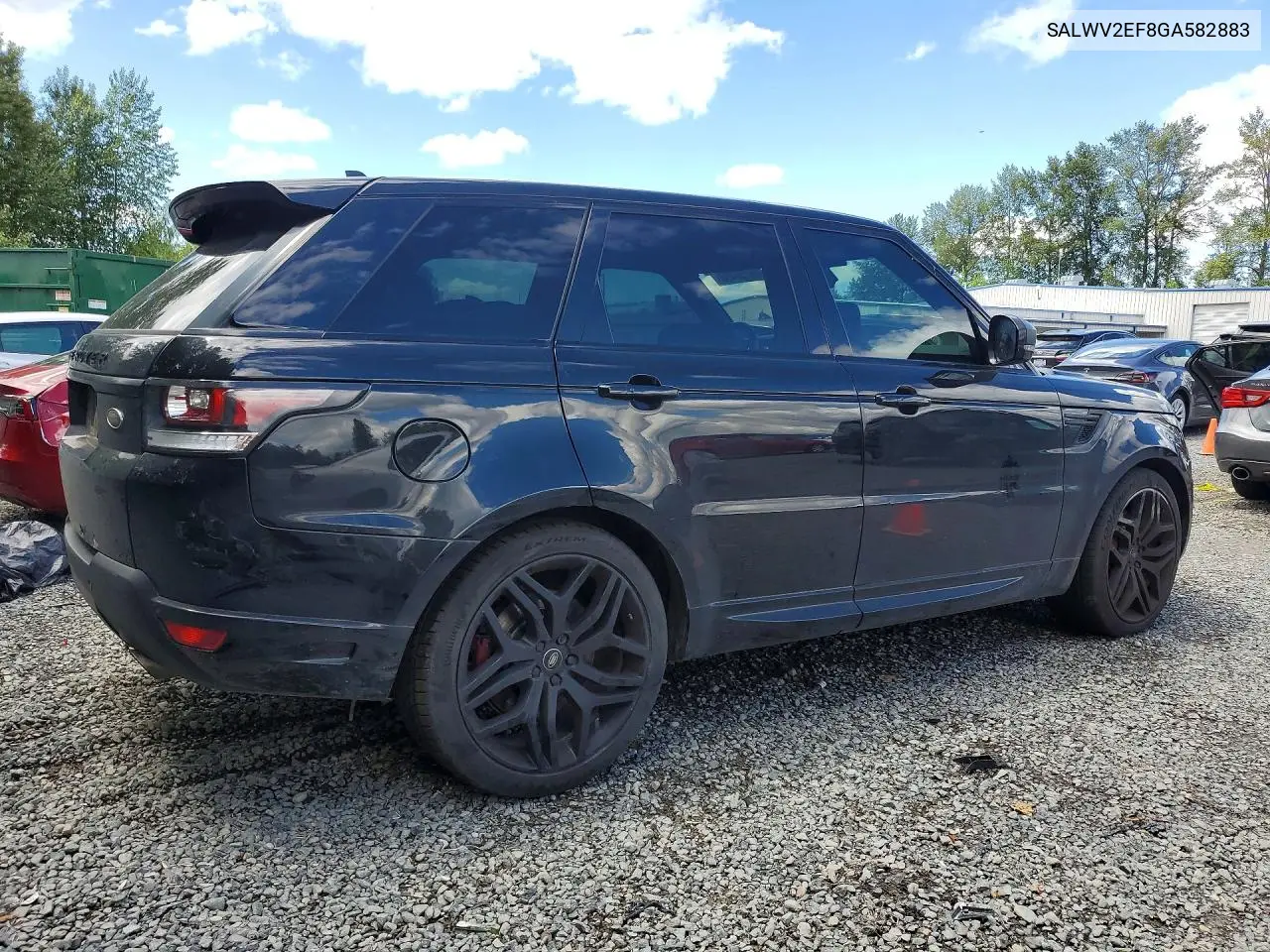 2016 Land Rover Range Rover Sport Autobiography VIN: SALWV2EF8GA582883 Lot: 56756496