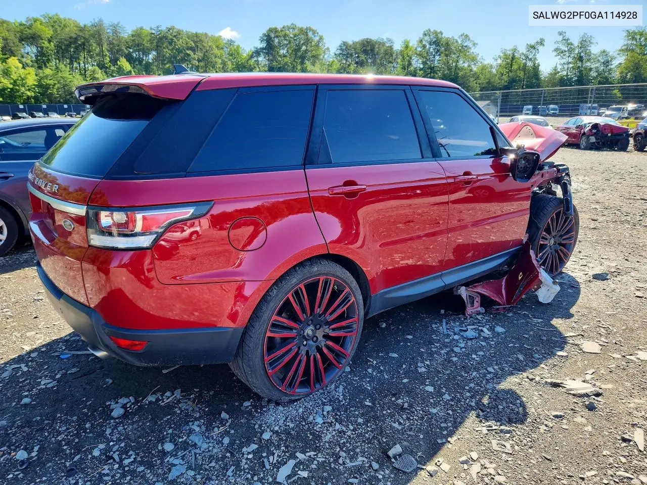 2016 Land Rover Range Rover Sport Se VIN: SALWG2PF0GA114928 Lot: 57052926